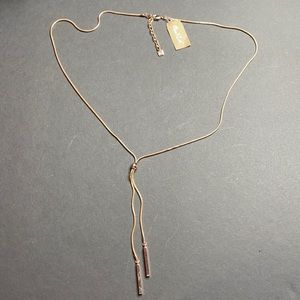 Max & Zoe long lariat style chain necklace